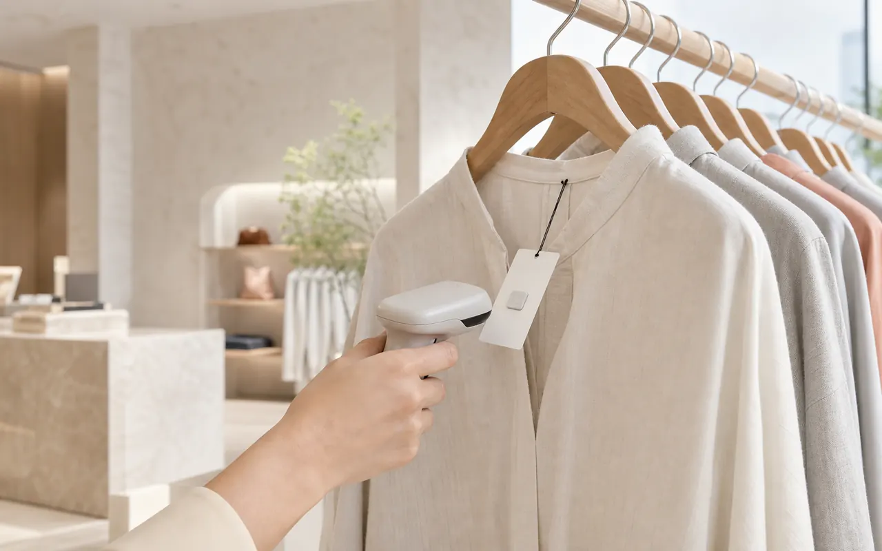 服装 RFID 物联芯片盘点场景